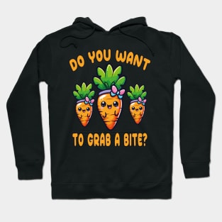 Do You Want to Grab a Bite? (International Carrot Day Carrot Tee) Hoodie